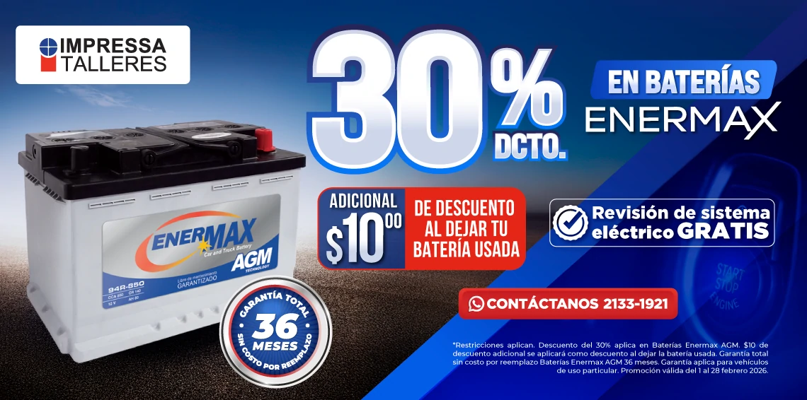 BATERÍAS ENERMAX AGM CON DESCUENTO DEL 30%