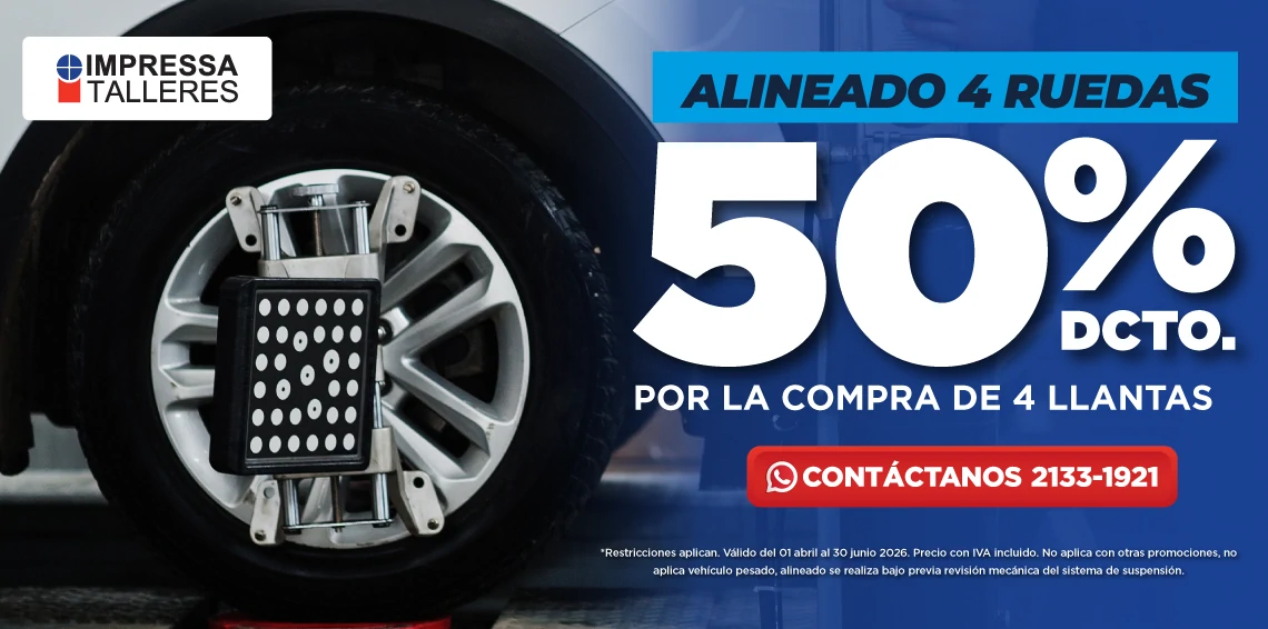 PROMOCIÓN EN ALINEADO DE LLANTAS