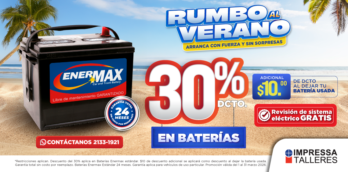 BATERÍAS ENERMAX CON DESCUENTO DEL 30%