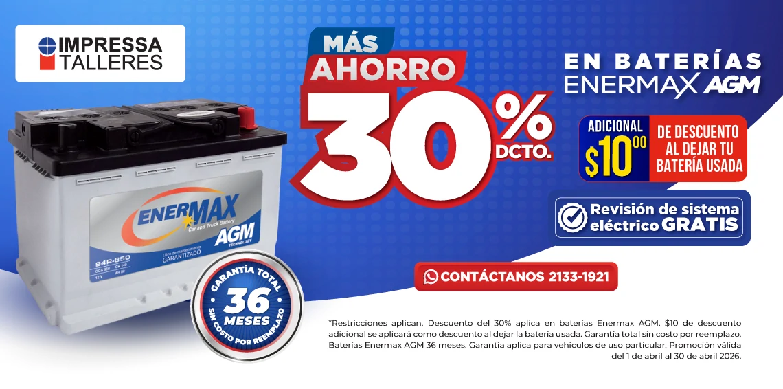 BATERÍAS ENERMAX AGM CON DESCUENTO