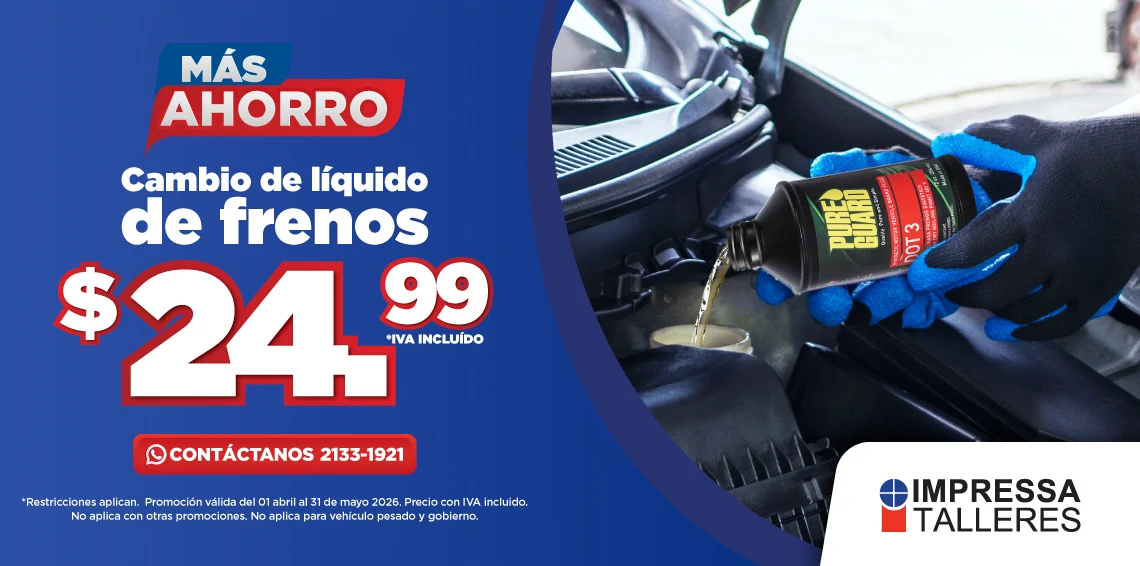 PROMOCIÓN EN CAMBIO DE LÍQUIDO DE FRENOS