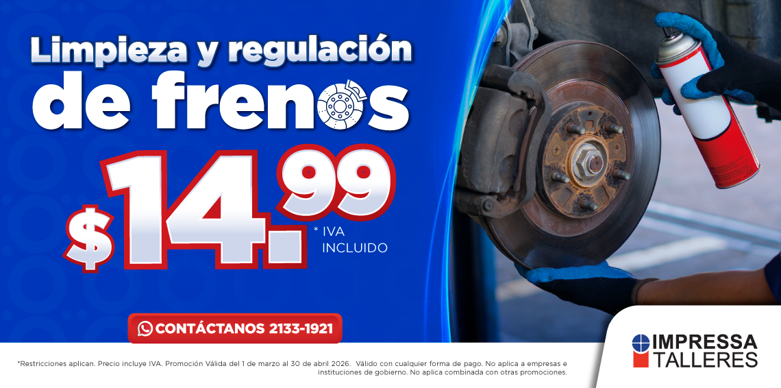 PROMOCIÓN EN LIMPIEZA Y REGULACIÓN DE FRENOS