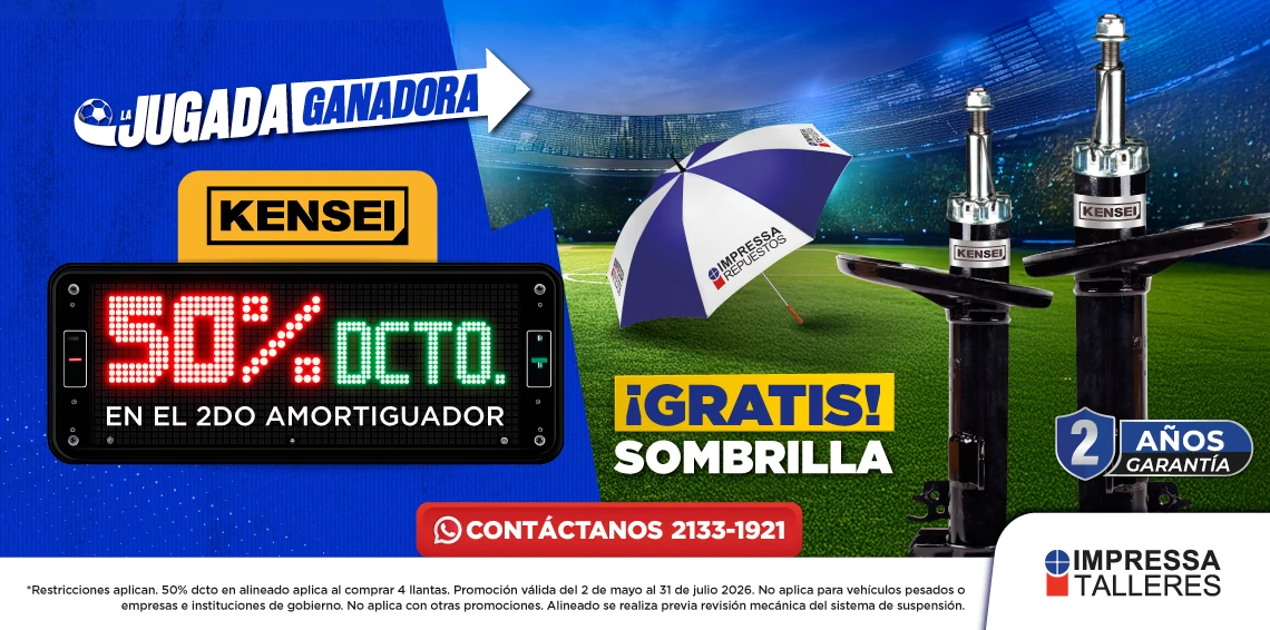 PROMOCIÓN EN AMORTIGUADORES KENSEI