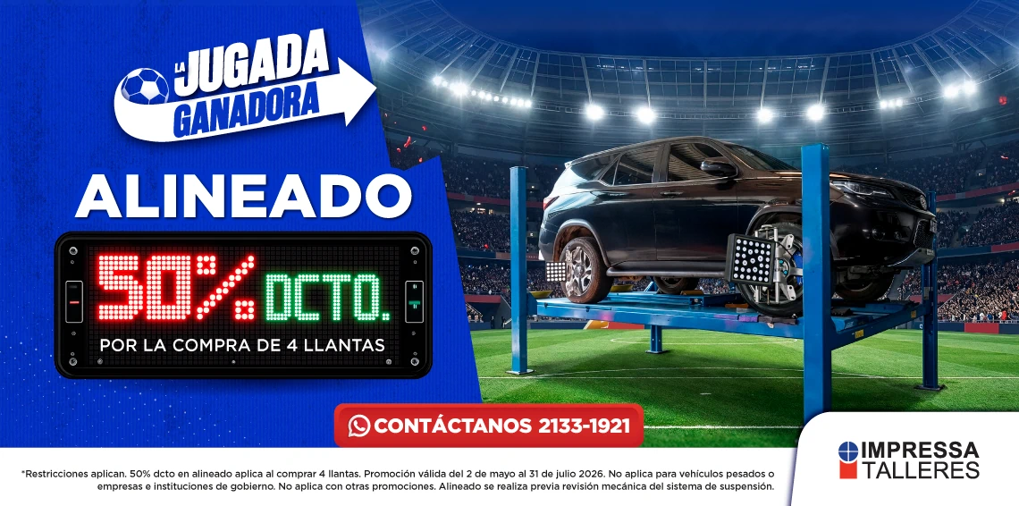 PROMOCIÓN EN ALINEADO DE LLANTAS