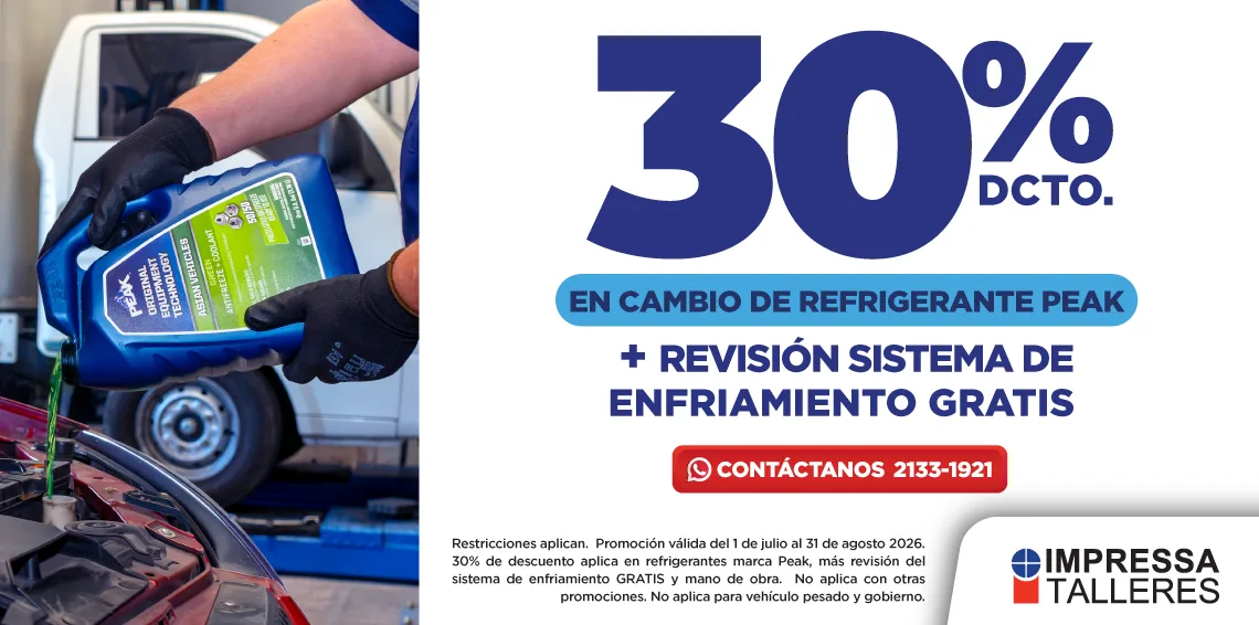 DESCUENTO EN CAMBIO DE REFRIGERANTE PEAK