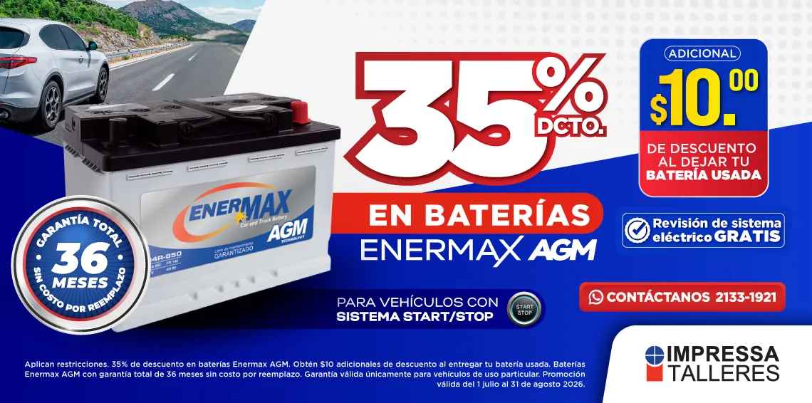 BATERÍAS ENERMAX AGM CON DESCUENTO