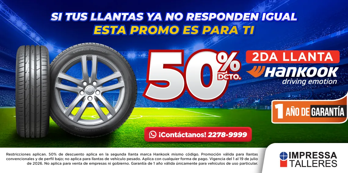 PROMOCIÓN EN LLANTAS HANKOOK