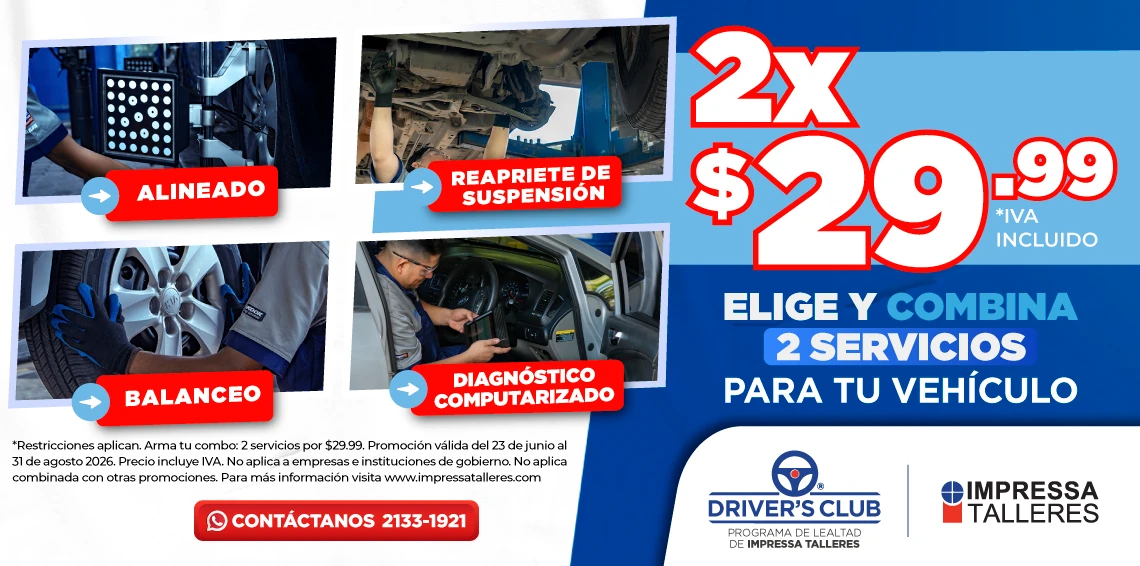 PROMOCIÓN EN EL MANTENIMIENTO DE TU VEHÍCULO
