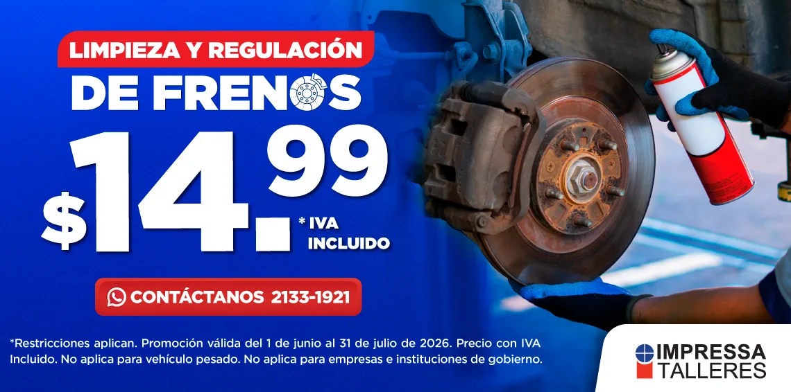 PROMOCIÓN EN LIMPIEZA Y REGULACIÓN DE FRENOS