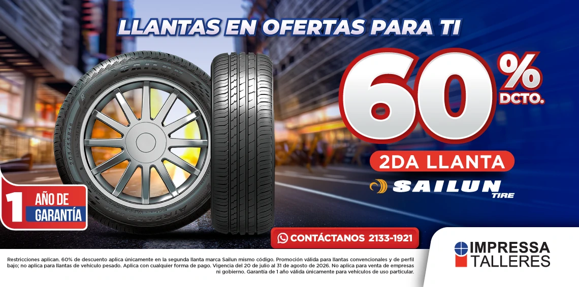 PROMOCIÓN EN LLANTAS SAILUN