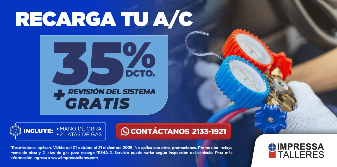 AHORA 35% EN TU RECARGA DE A/C