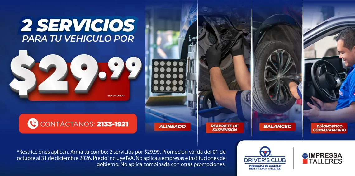 ¡Aprovecha 2 servicios a $29.99!